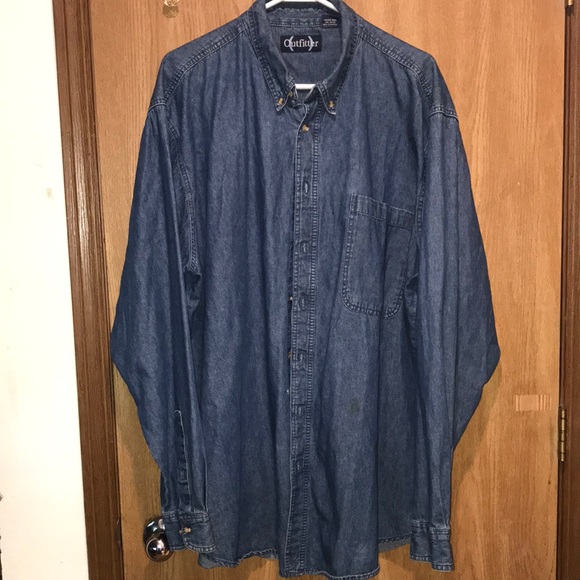 Men’s 2XT Cotton Denim Button Long Sleeve - Picture 1 of 14